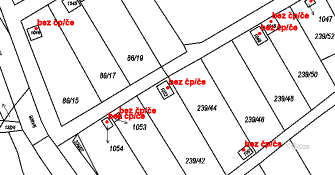 Slavonice 50413252 na parcele st. 1052 v KÚ Slavonice, Katastrální mapa