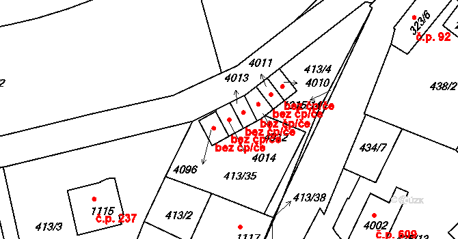 Český Krumlov 43253253 na parcele st. 4014 v KÚ Český Krumlov, Katastrální mapa