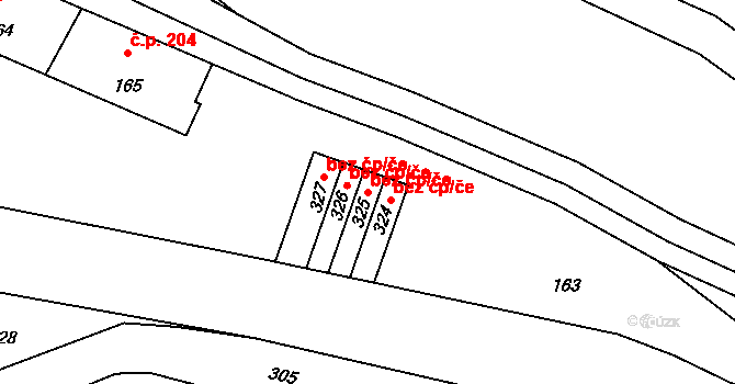 Jablonec nad Nisou 44231253 na parcele st. 325 v KÚ Proseč nad Nisou, Katastrální mapa