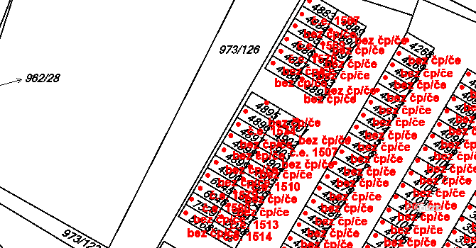 Havlíčkův Brod 44503253 na parcele st. 4897 v KÚ Havlíčkův Brod, Katastrální mapa