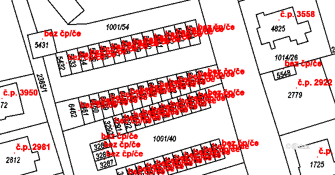 Jablonec nad Nisou 2959, Katastrální mapa