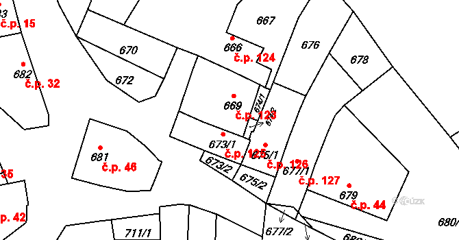 Přerov VI-Újezdec 124, Přerov, Katastrální mapa