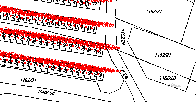 Rožnov pod Radhoštěm 39559254 na parcele st. 3446 v KÚ Rožnov pod Radhoštěm, Katastrální mapa