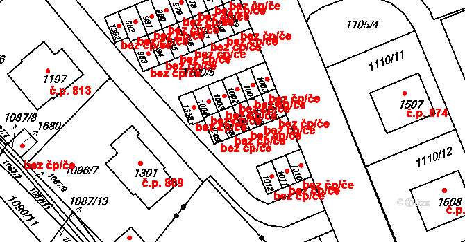 Vamberk 44297254 na parcele st. 1008 v KÚ Vamberk, Katastrální mapa