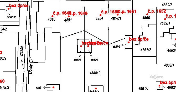 Krnov 45628254 na parcele st. 4855/2 v KÚ Krnov-Horní Předměstí, Katastrální mapa