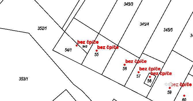 Pšov 47329254 na parcele st. 55 v KÚ Kobylé, Katastrální mapa