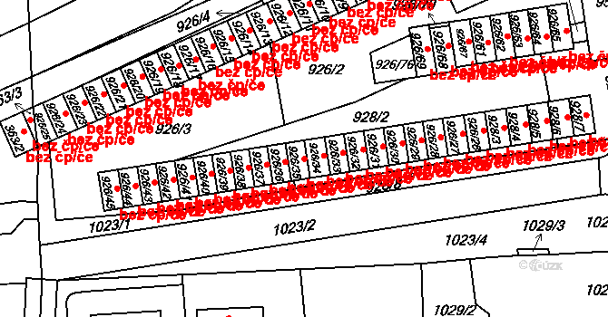 Holešov 47584254 na parcele st. 926/35 v KÚ Holešov, Katastrální mapa