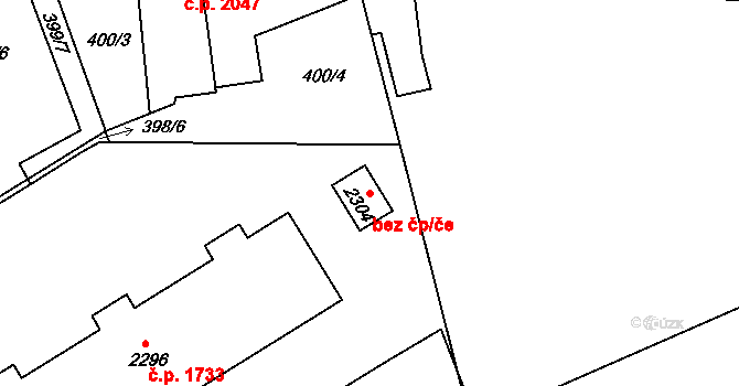 Brandýs nad Labem-Stará Boleslav 95907254 na parcele st. 2304 v KÚ Brandýs nad Labem, Katastrální mapa