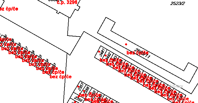 Česká Lípa 39730255 na parcele st. 2481 v KÚ Česká Lípa, Katastrální mapa