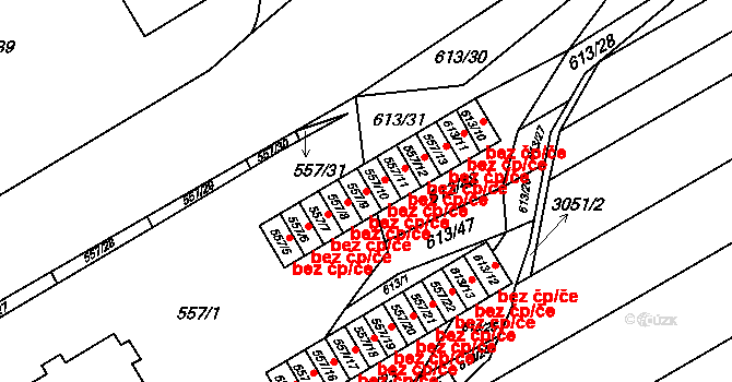 Zbýšov 39834255 na parcele st. 557/9 v KÚ Zbýšov u Oslavan, Katastrální mapa
