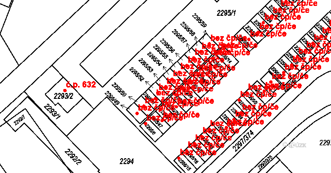 Brno 45587256 na parcele st. 2295/53 v KÚ Slatina, Katastrální mapa