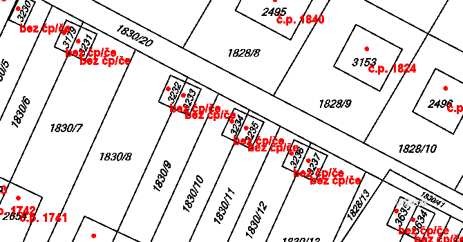 Hořice 45946256 na parcele st. 3234 v KÚ Hořice v Podkrkonoší, Katastrální mapa