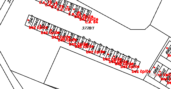 Horní Jiřetín 49157256 na parcele st. 794/11 v KÚ Horní Jiřetín, Katastrální mapa