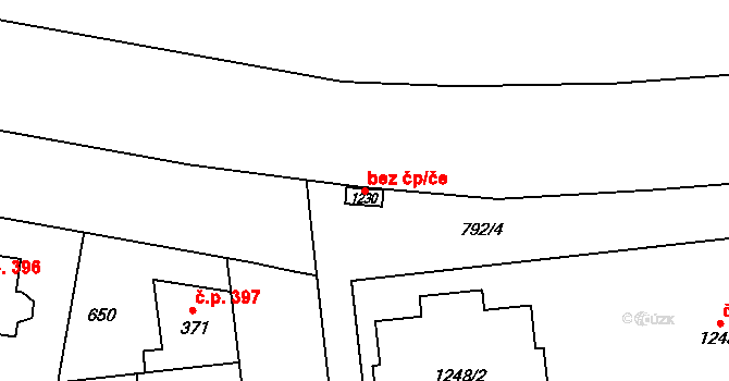 Olomouc 80886256 na parcele st. 1230 v KÚ Nové Sady u Olomouce, Katastrální mapa