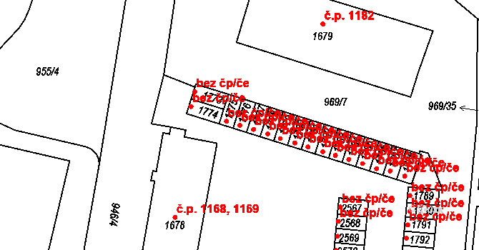 Ústí nad Orlicí 41852257 na parcele st. 1776 v KÚ Ústí nad Orlicí, Katastrální mapa
