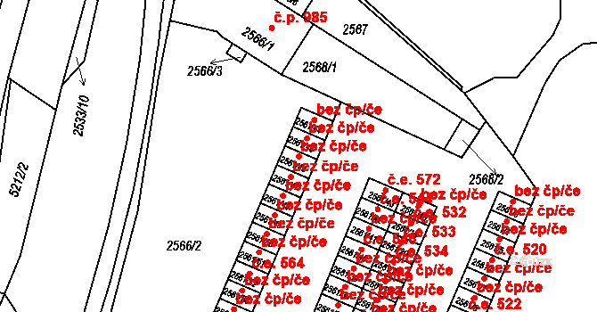 Litoměřice 47621257 na parcele st. 2561/46 v KÚ Litoměřice, Katastrální mapa