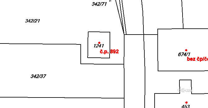Golčův Jeníkov 48917257 na parcele st. 619 v KÚ Golčův Jeníkov, Katastrální mapa