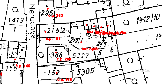 Černošín 48969257 na parcele st. 215/1 v KÚ Černošín, Katastrální mapa