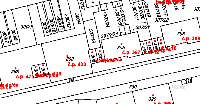 Velké Opatovice 49, Katastrální mapa