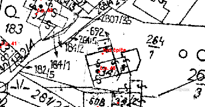 Jaroměřice 42919258 na parcele st. 692 v KÚ Jaroměřice, Katastrální mapa