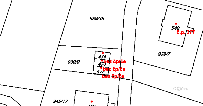 Sedlice 47172258 na parcele st. 474 v KÚ Sedlice u Blatné, Katastrální mapa