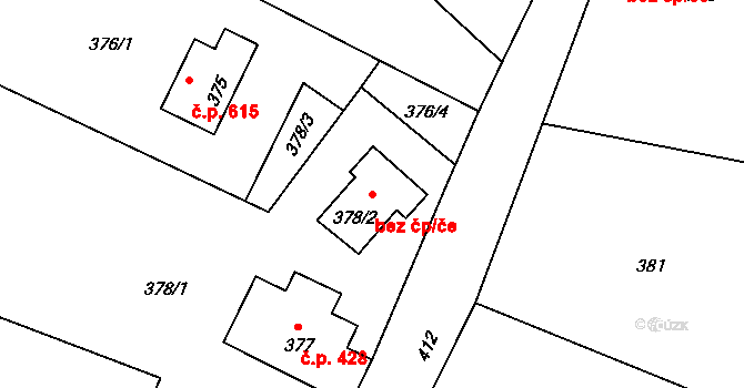 Město Albrechtice 54190258 na parcele st. 378/2 v KÚ Město Albrechtice, Katastrální mapa