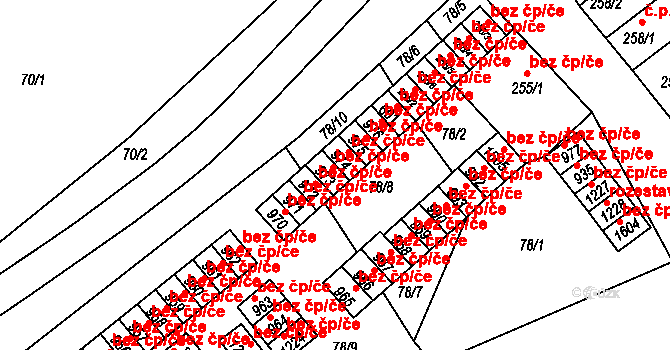 Trhové Sviny 46961259 na parcele st. 973 v KÚ Trhové Sviny, Katastrální mapa