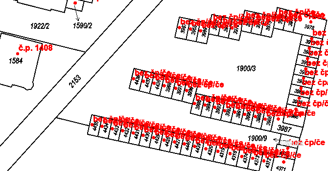 Šumperk 48552259 na parcele st. 3998 v KÚ Šumperk, Katastrální mapa