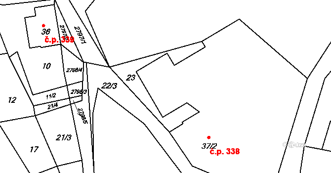 Krásná Lípa 1135, Katastrální mapa