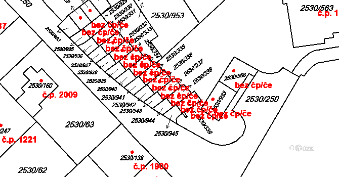 Opava 38093260 na parcele st. 2530/337 v KÚ Opava-Předměstí, Katastrální mapa
