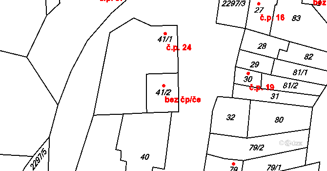 Malínky 39725260 na parcele st. 41/2 v KÚ Malínky, Katastrální mapa