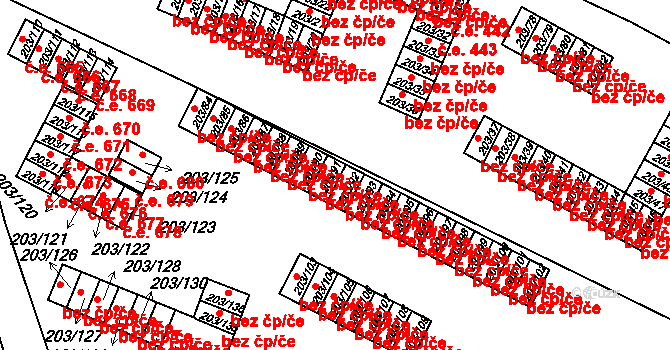 Tachov 44978260 na parcele st. 203/91 v KÚ Tachov, Katastrální mapa