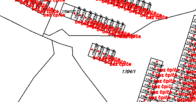Liberec 48450260 na parcele st. 1704/161 v KÚ Starý Harcov, Katastrální mapa