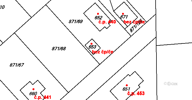 Sepekov 78339260 na parcele st. 653 v KÚ Sepekov, Katastrální mapa