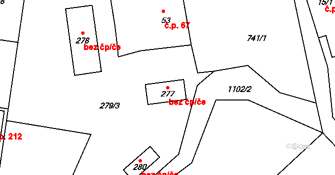Benešov nad Černou 82898260 na parcele st. 277 v KÚ Klení, Katastrální mapa