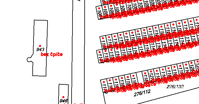 Slatiňany 38052261 na parcele st. 1134 v KÚ Slatiňany, Katastrální mapa