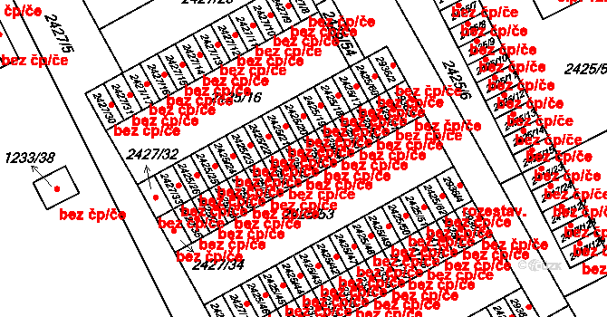 Rychnov nad Kněžnou 38486261 na parcele st. 2425/32 v KÚ Rychnov nad Kněžnou, Katastrální mapa