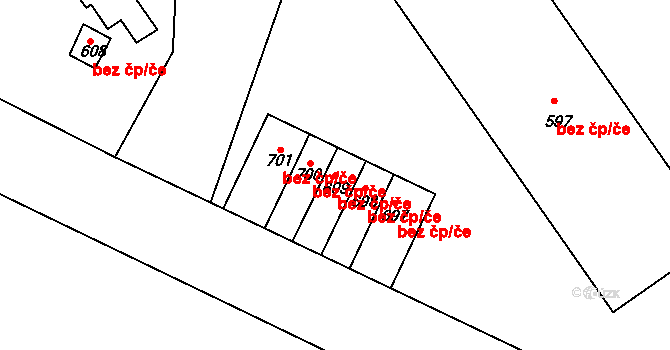 Rokytnice v Orlických horách 43372261 na parcele st. 699 v KÚ Rokytnice v Orlických horách, Katastrální mapa