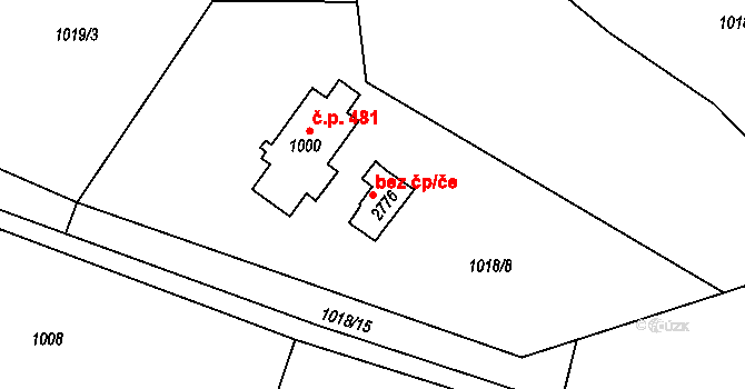 Horní Bečva 43563261 na parcele st. 2776 v KÚ Horní Bečva, Katastrální mapa