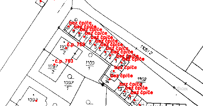 Poděbrady 47926261 na parcele st. 1104/4 v KÚ Poděbrady, Katastrální mapa
