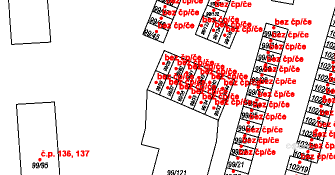 Habartov 48493261 na parcele st. 99/37 v KÚ Habartov, Katastrální mapa