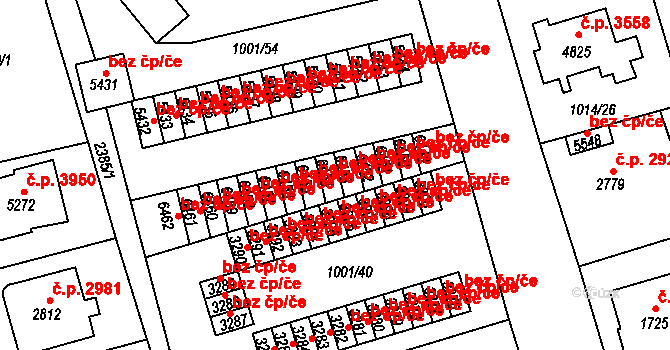 Jablonec nad Nisou 2960, Katastrální mapa
