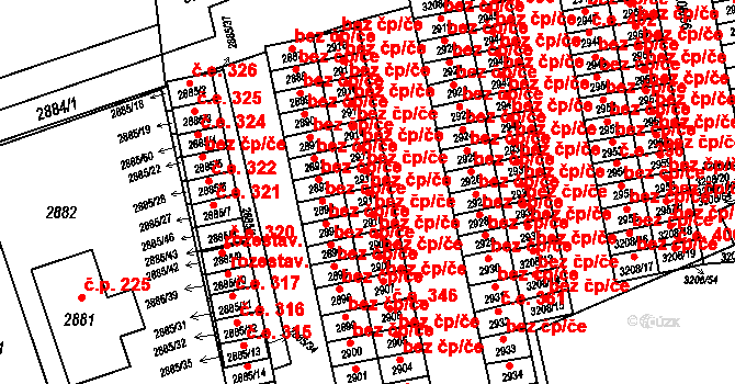 Orlová 43962262 na parcele st. 2911 v KÚ Horní Lutyně, Katastrální mapa