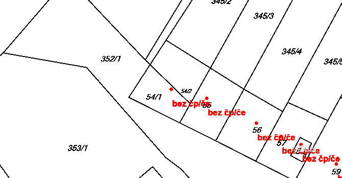Pšov 47329262 na parcele st. 54/1 v KÚ Kobylé, Katastrální mapa