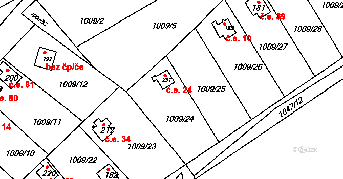 Chloumek 24, Újezd u Chocně, Katastrální mapa