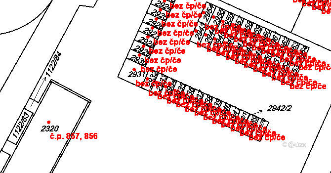 Jičín 39782263 na parcele st. 2934 v KÚ Jičín, Katastrální mapa
