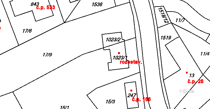 Zlín 47737263 na parcele st. 15/4 v KÚ Kudlov, Katastrální mapa