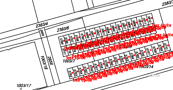 Hranice 48663263 na parcele st. 5781 v KÚ Hranice, Katastrální mapa