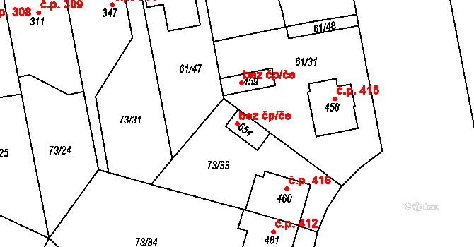 Lysá nad Labem 49826263 na parcele st. 654 v KÚ Litol, Katastrální mapa