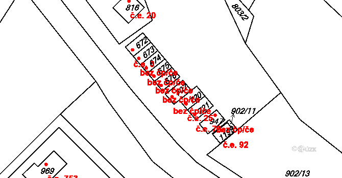 Luka nad Jihlavou 38685264 na parcele st. 707 v KÚ Luka nad Jihlavou, Katastrální mapa